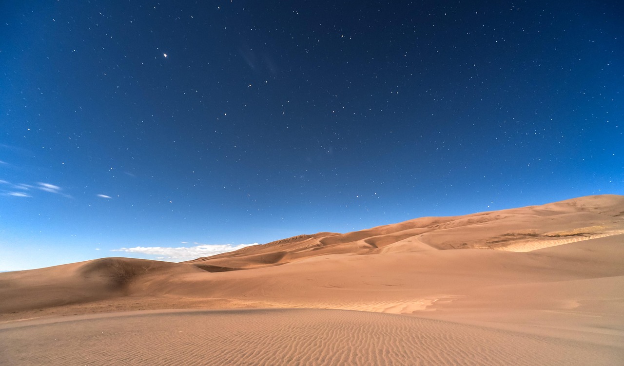 蓝调沙海 · Blue Hour Dunes